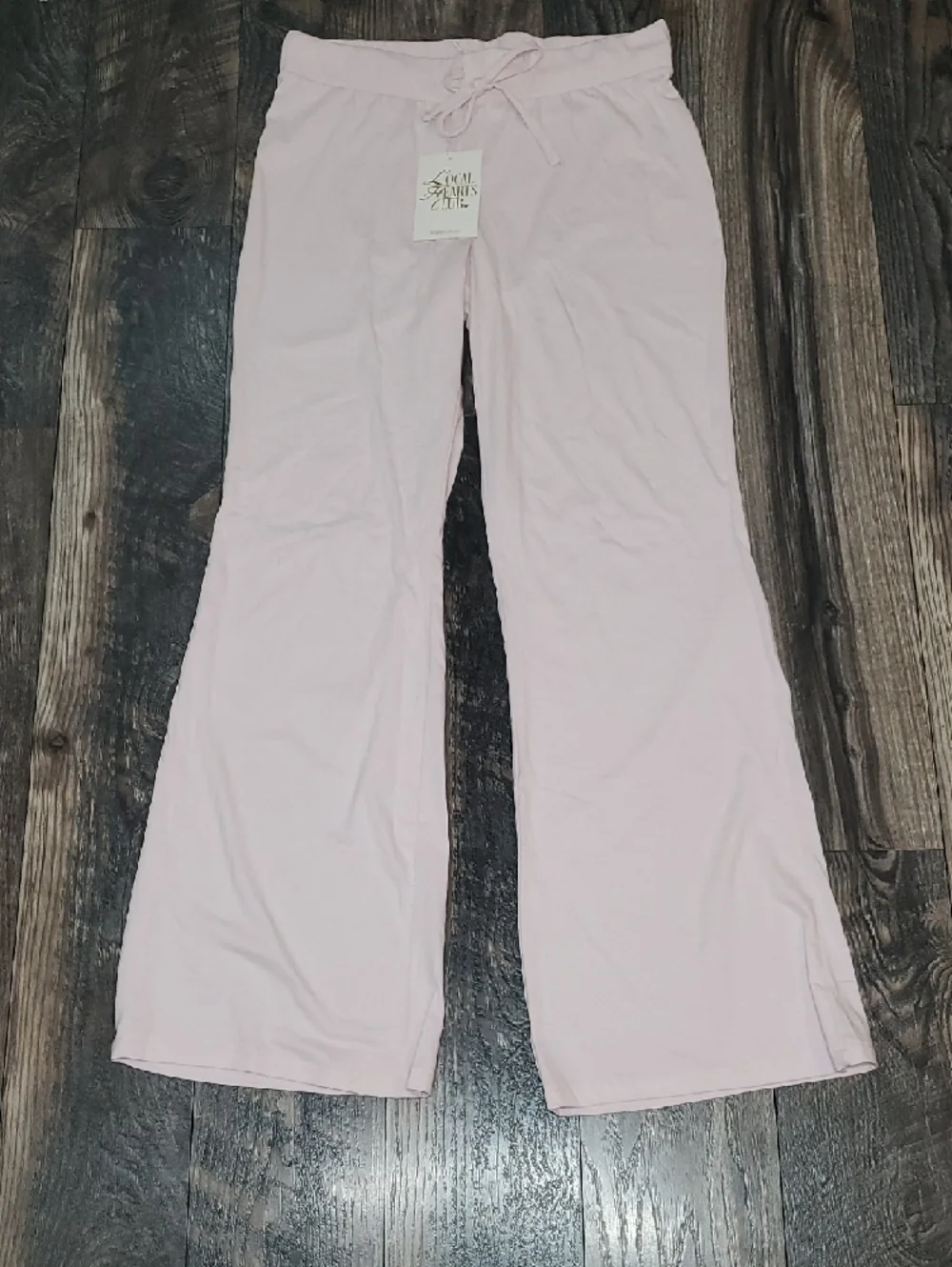 NWT Local Hearts Club Light Pink Lounge Pants Sweatpants Pajamas Juniors Size XL - Picture 2 of 6